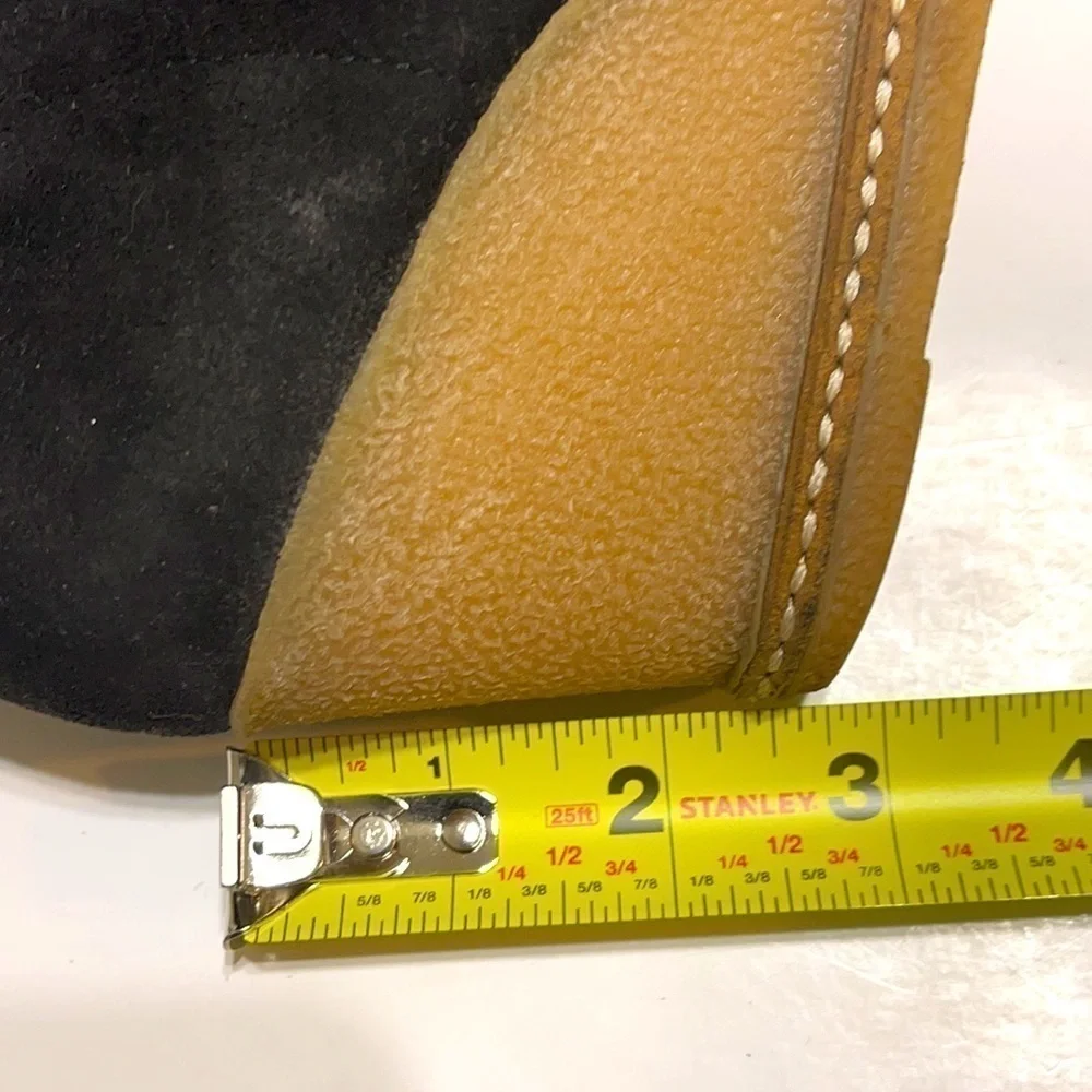 J.Crew Black Suede Wedge Shoe Italy